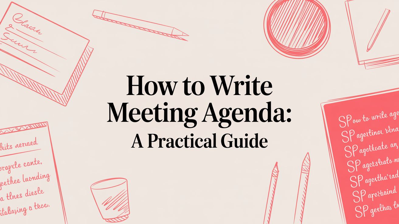 How to Write Meeting Agenda: A Practical Guide
