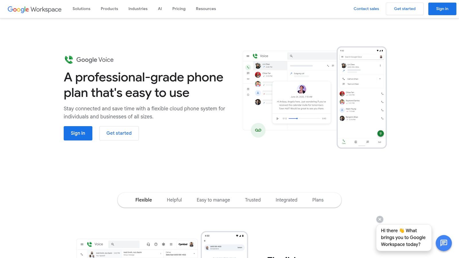 Google Voice for Google Workspace