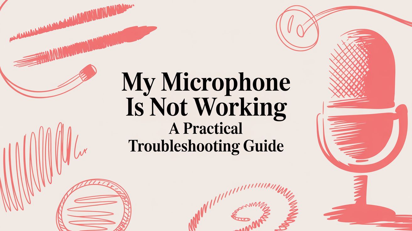 My Microphone Is Not Working A Practical Troubleshooting Guide
