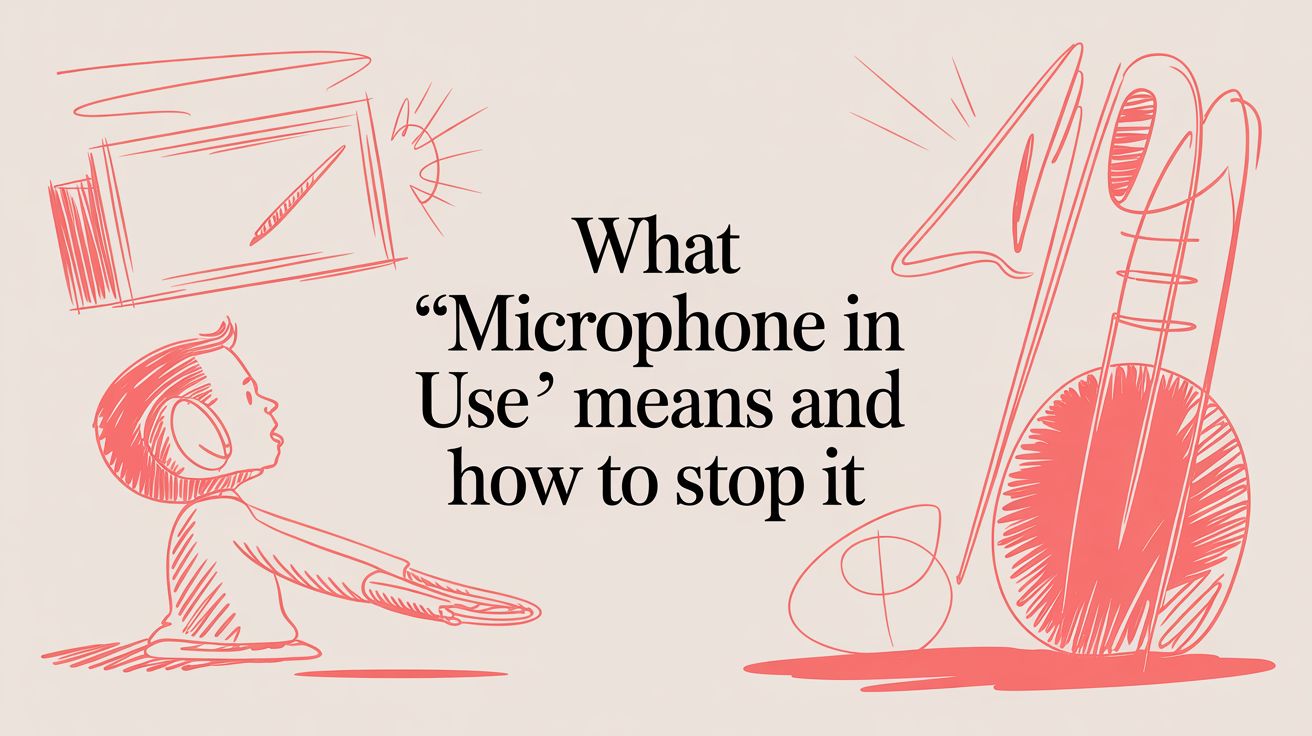 What 'Microphone in Use' Means and How to Stop It