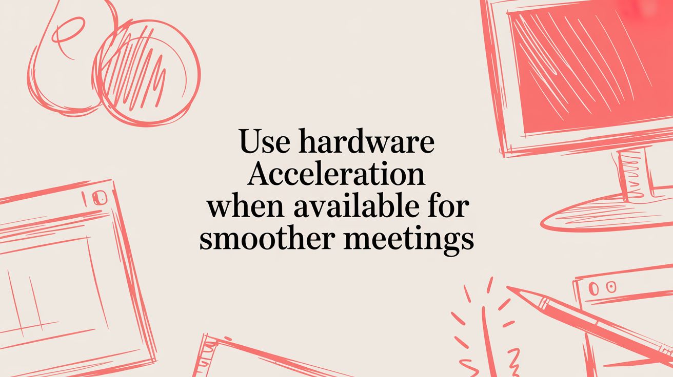Use Hardware Acceleration When Available for Smoother Meetings